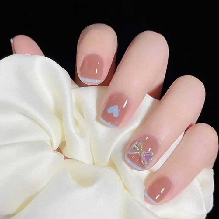 Decorative Floral Press-On Nail Art Set Bowlift