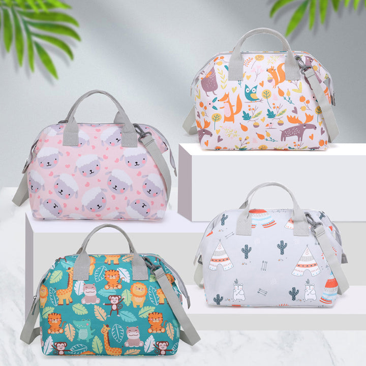 Playful Patterned Travel Satchel Bowlift