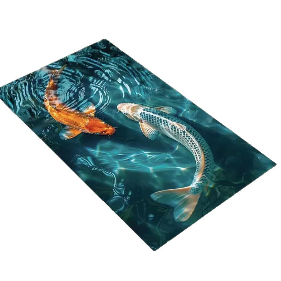 Decorative Mosaic Bath Mat Bowlift