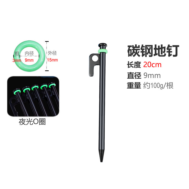High-quality tent peg made of solid material with stable RGB marking Bowlift
