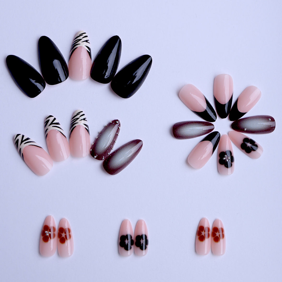 Artificial nails in modern graphic design Bowlift
