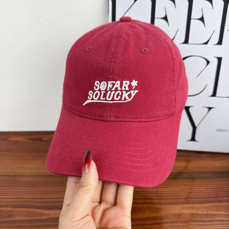 Men's Casual Adjustable Logo Cap Bowlift