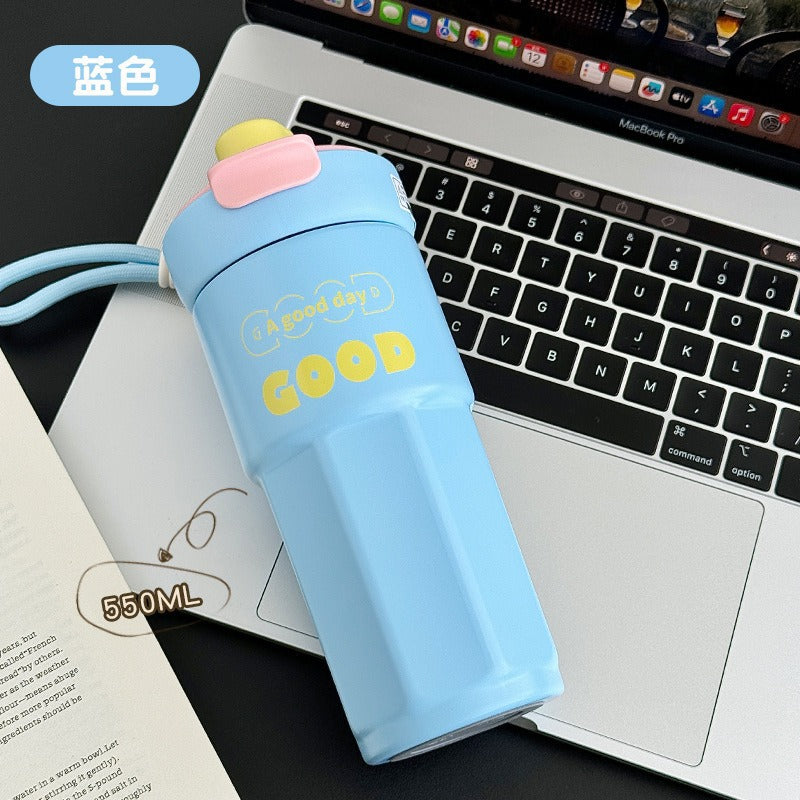 Ladies stylish coffee mug with spill-proof lid Bowlift