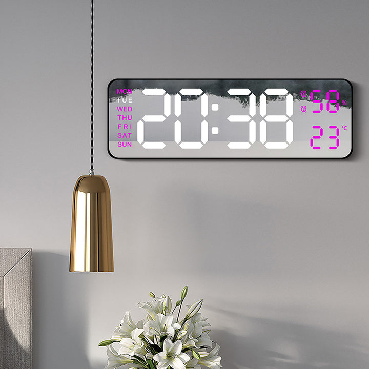 Digital Multifunction Alarm Clock with Hygrometer and Temperature Display Bowlift