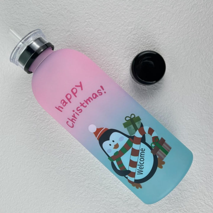 Women's creative drinking bottle with playful panda design Bowlift