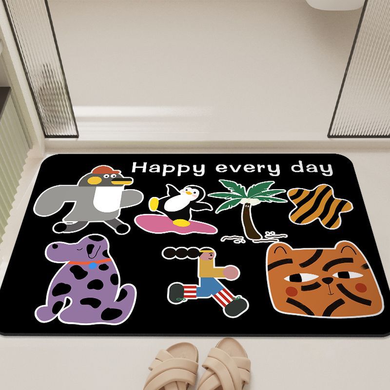 Cartoon-Inspired Bathroom Mat Bowlift