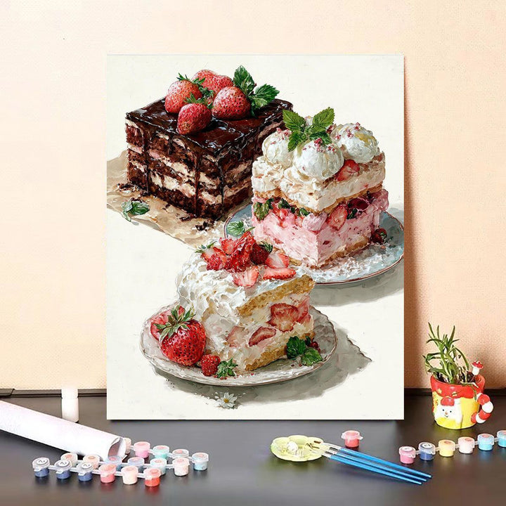 Gourmet Dessert-Themed Canvas Art Bowlift