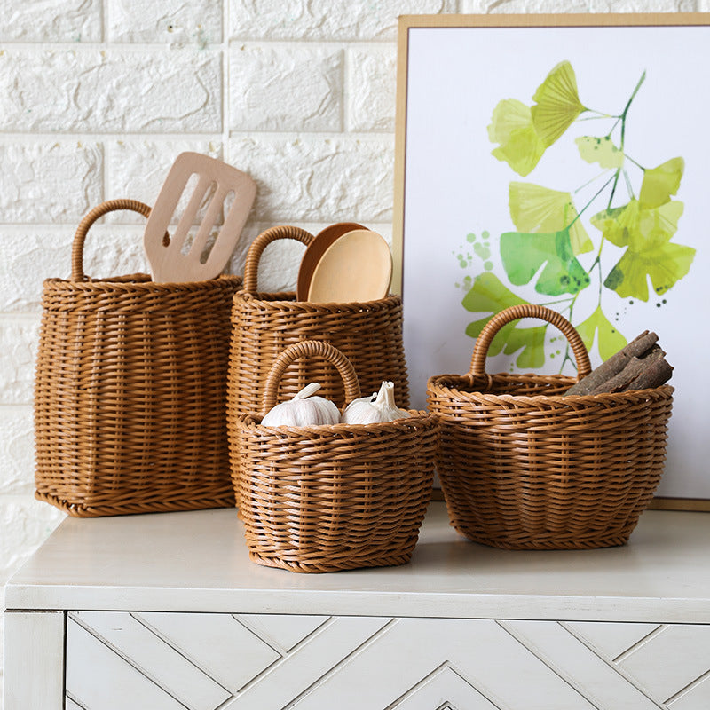 Handcrafted Eco-Friendly Woven Storage Basket Bowlift