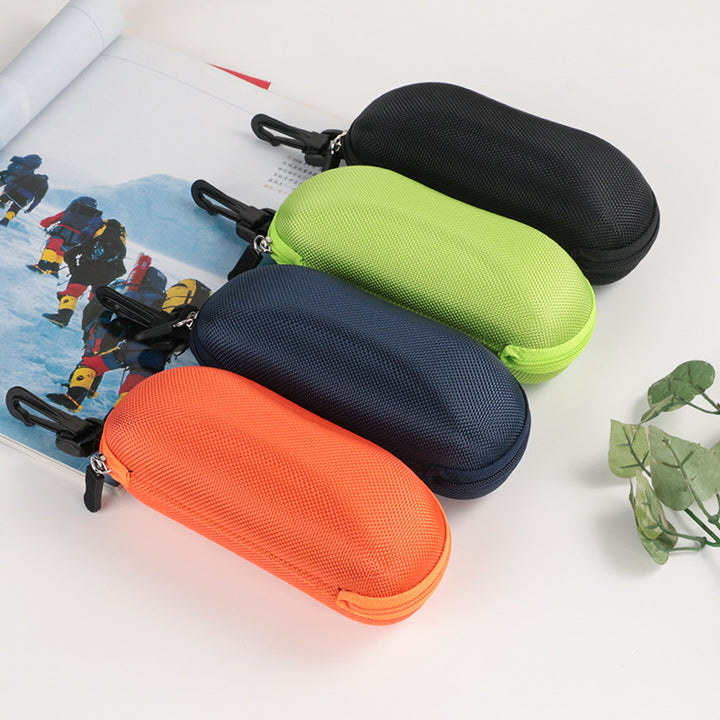Rigid protective EVA sunglasses case with carabiner Bowlift