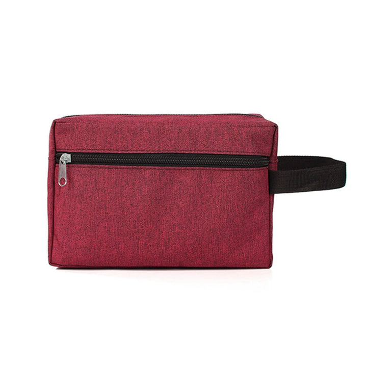 Practical cosmetic bag with two zippers Bowlift