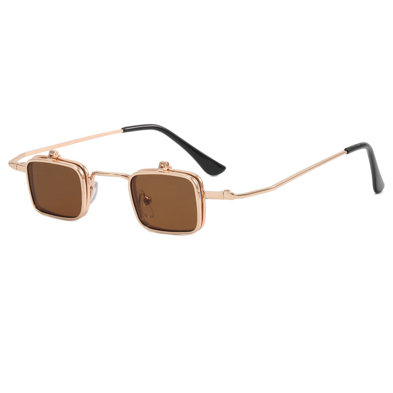 Ladies Designer Sunglasses with Square Metal Frame Bowlift