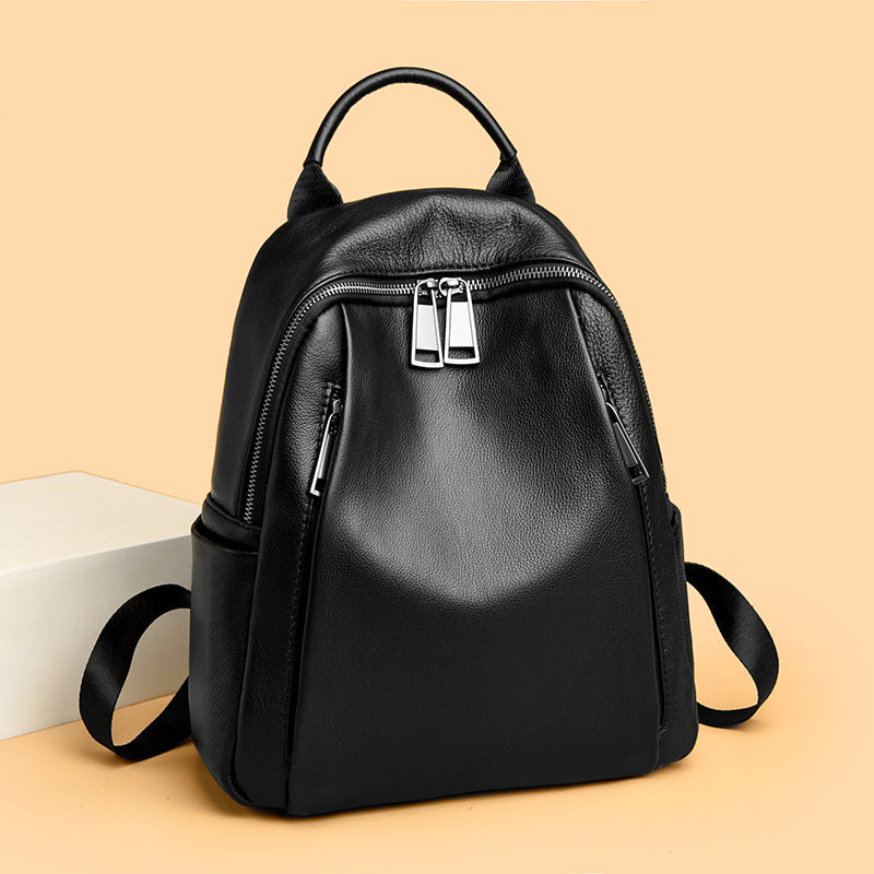 Premium Soft Leather Backpack Bowlift