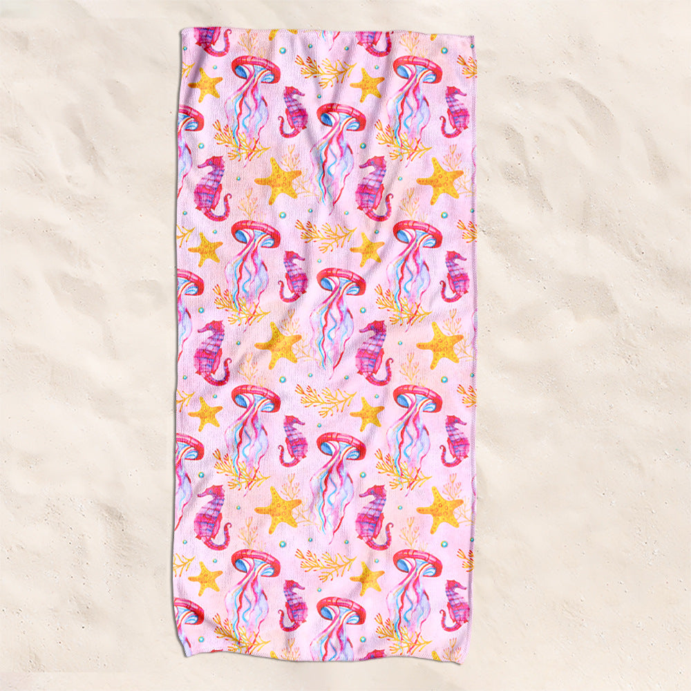 Beach towel with creative turtle pattern Bowlift