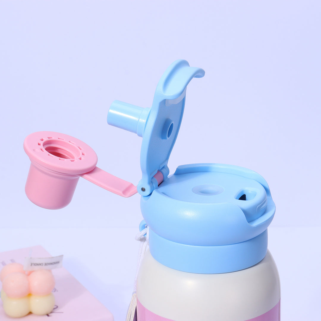 Women's thermo water bottle with non-slip grip and unique design Bowlift