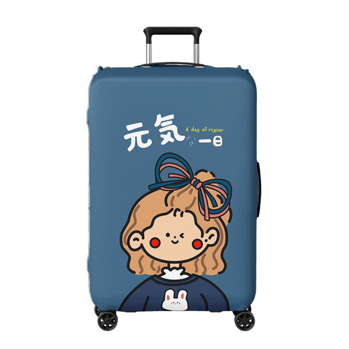 Women's hard shell suitcase with exciting travel motif Bowlift