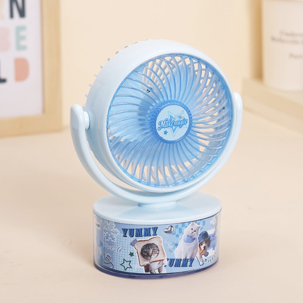 Ladies humorous USB table fan Bowlift