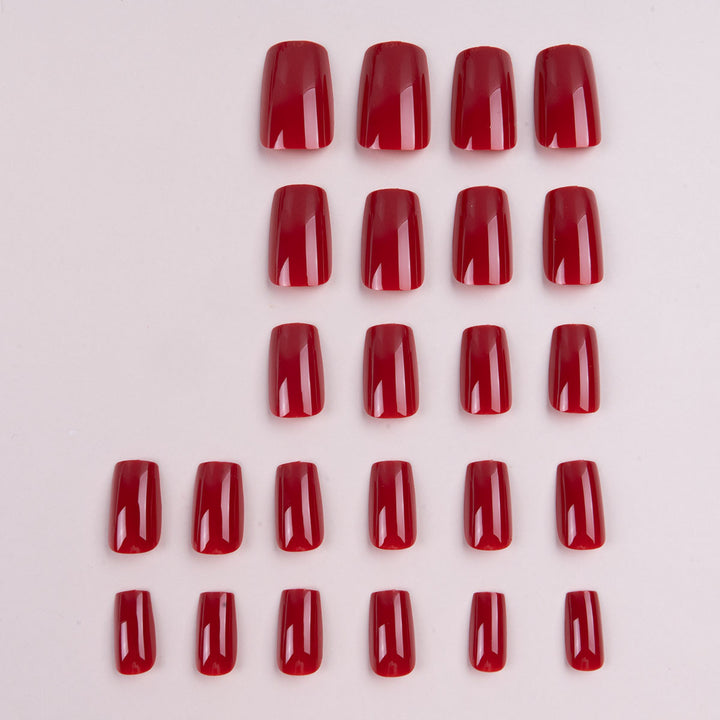 Premium Glossy Long Press-On Nails Bowlift