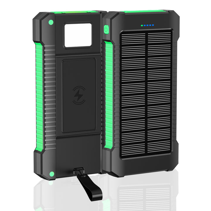Robust Solar Power Bank with Integrated LED Light Bowlift