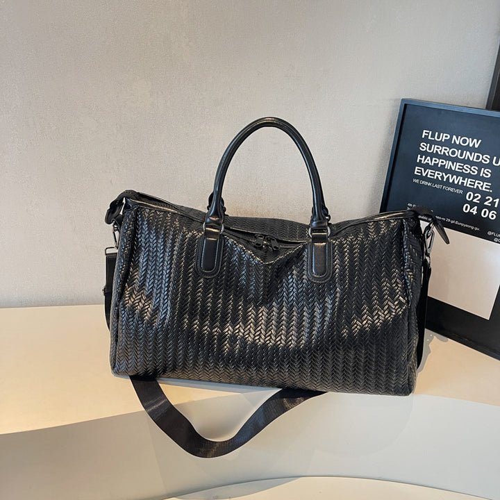 Noble and Durable Travel Bag in Modern Wave Pattern Bowlift