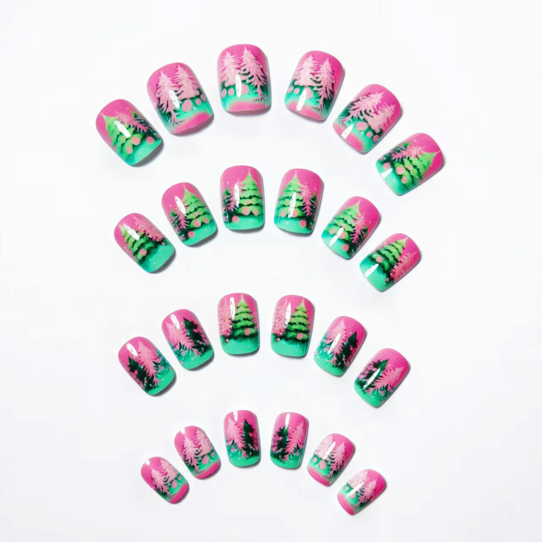 Seasonal Tree-Themed Nail Art Bowlift