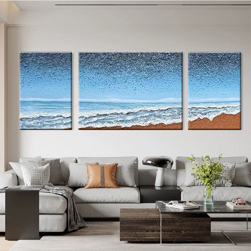 Abstract Coastal Canvas Wall Art