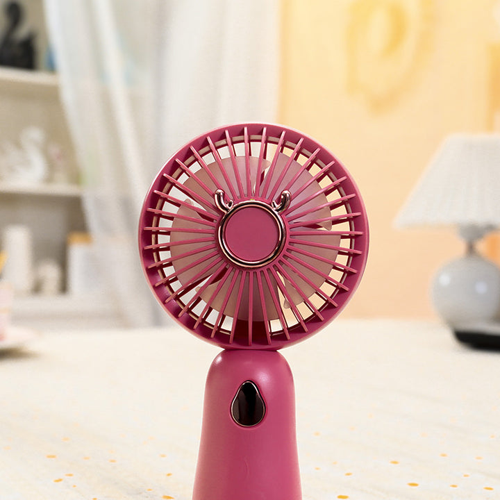Portable handheld fan with USB charging function and ergonomic handle Bowlift