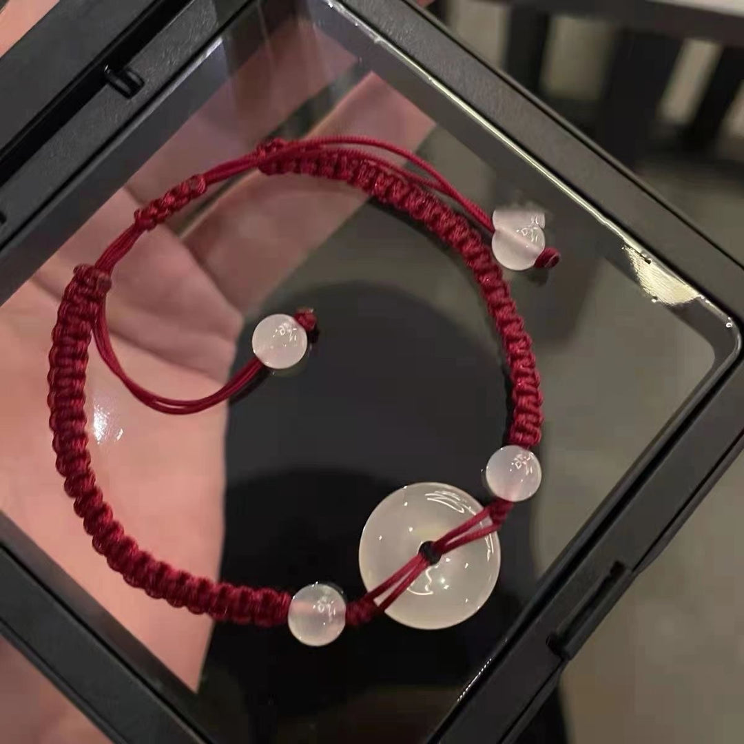Adjustable Macrame Beaded Bracelet Bowlift