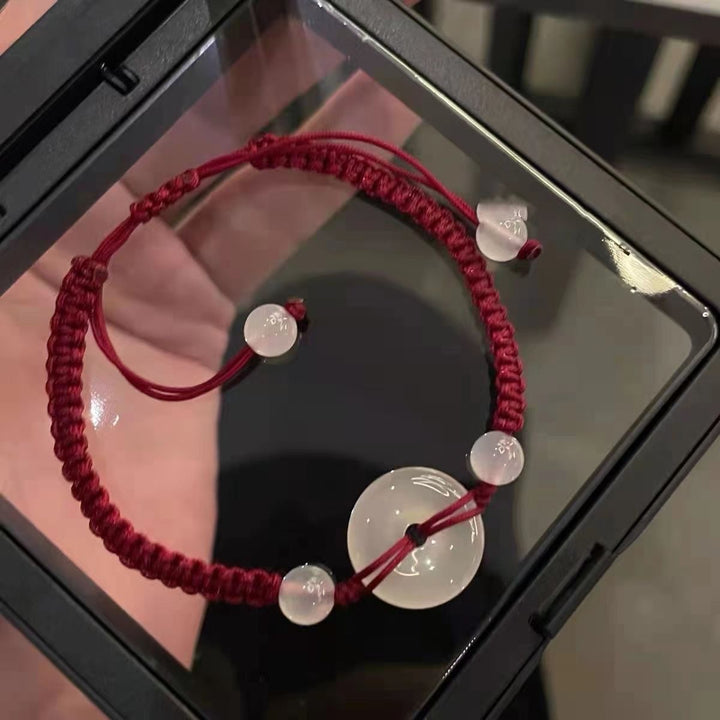 Adjustable Macrame Beaded Bracelet Bowlift