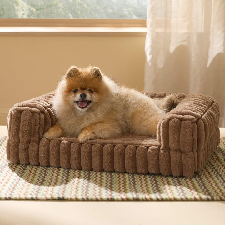 Cozy Textured  Lounge Bed  Dog Bed