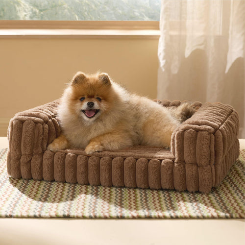 Cozy Textured  Lounge Bed  Dog Bed