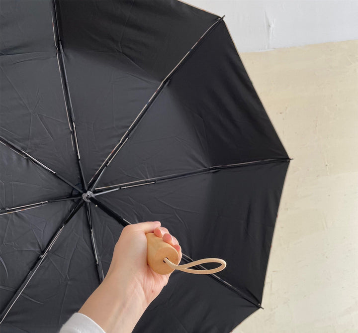 Ladies Automatic Folding Umbrella with Colorful Polka Dot Design Bowlift