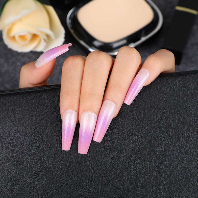 Glamorous artificial nails with gradient Bowlift