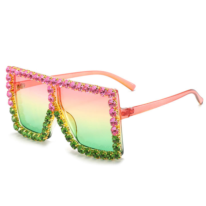 Women's fashionable sunglasses with rhinestone embellishment Bowlift