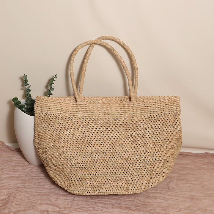 Handcrafted Beach Bag Made of Natural Material Bowlift
