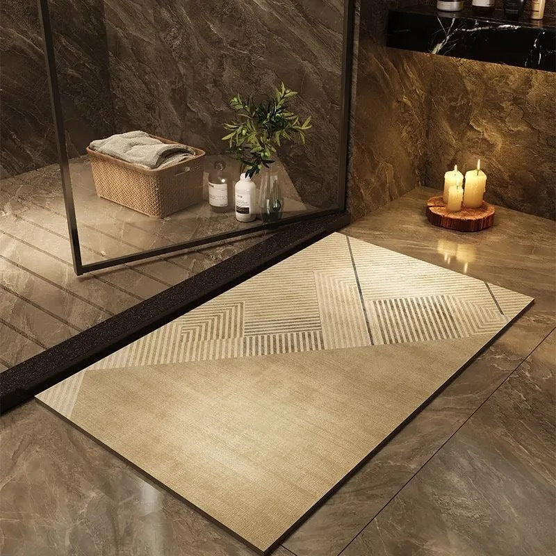 Modern Geometric Bath Mat Bowlift