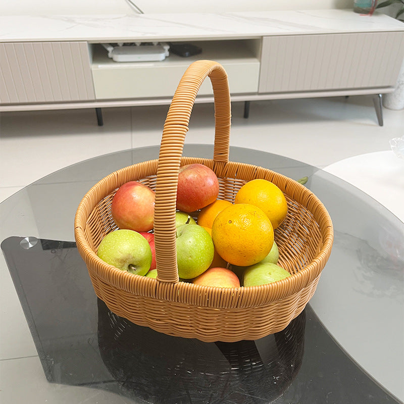 Women's Handwoven Shopping Basket Bowlift
