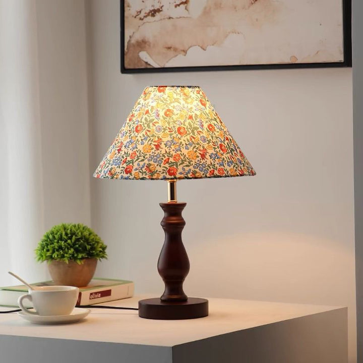 Vintage Wooden Table Lamp