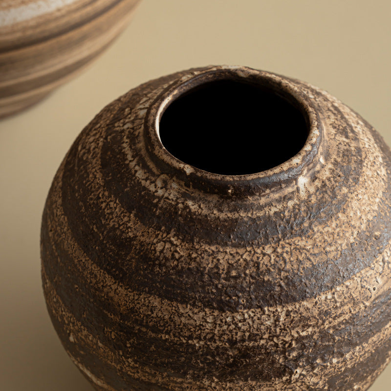 Handcrafted Rustic Textured Ceramic Vase
