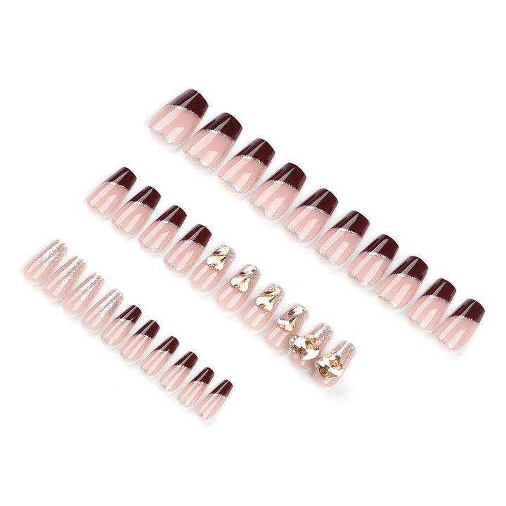 Artistic artificial nails with glamorous accents Bowlift