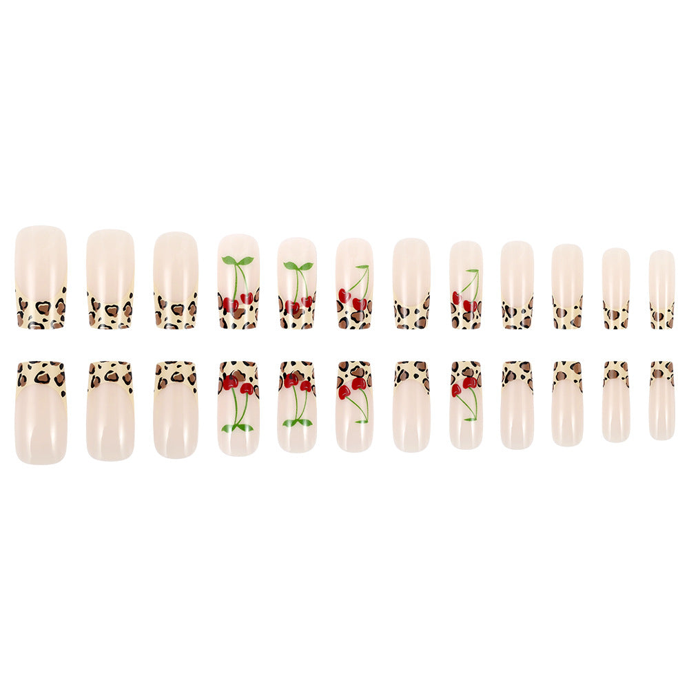 Artistic Leopard Print Press-On Nails Bowlift