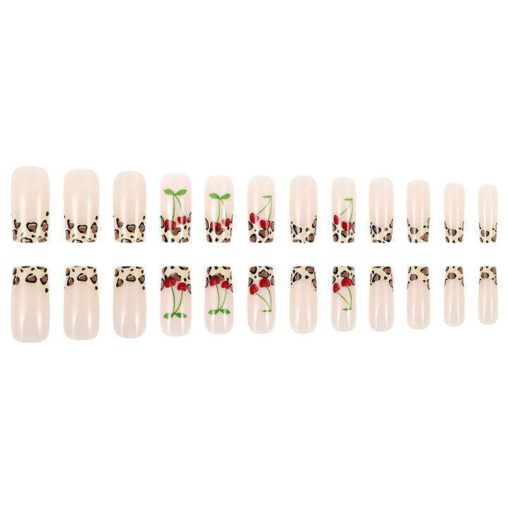 Artistic Leopard Print Press-On Nails Bowlift