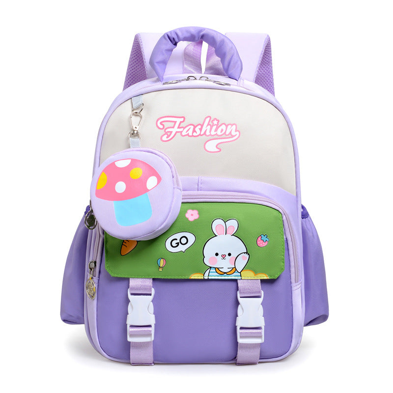 Playful Cartoon-Themed School Backpack Bowlift