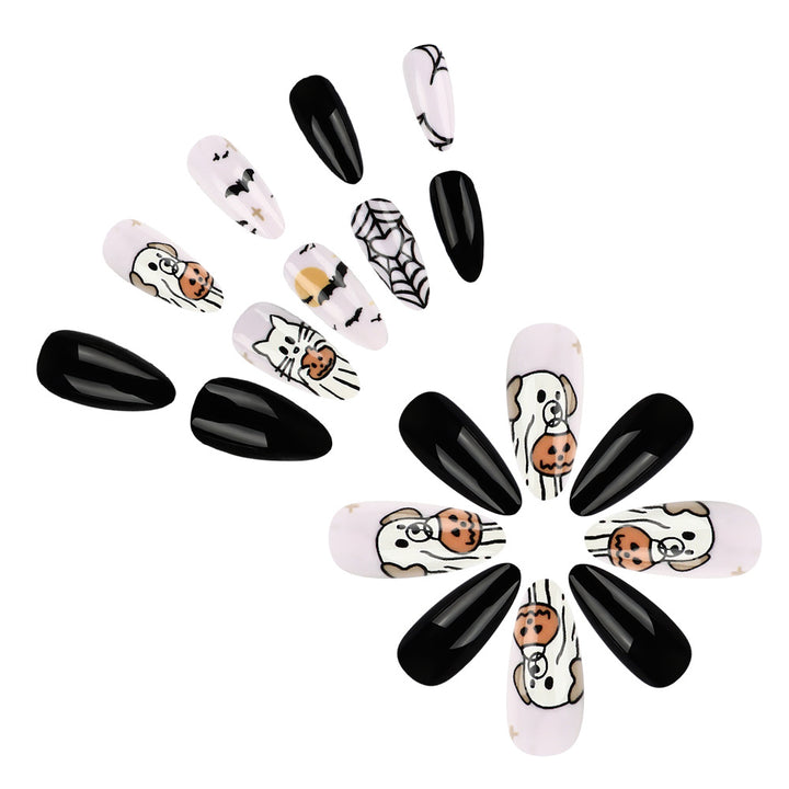 Artistic Halloween-Themed Press-On Nail Collection Bowlift