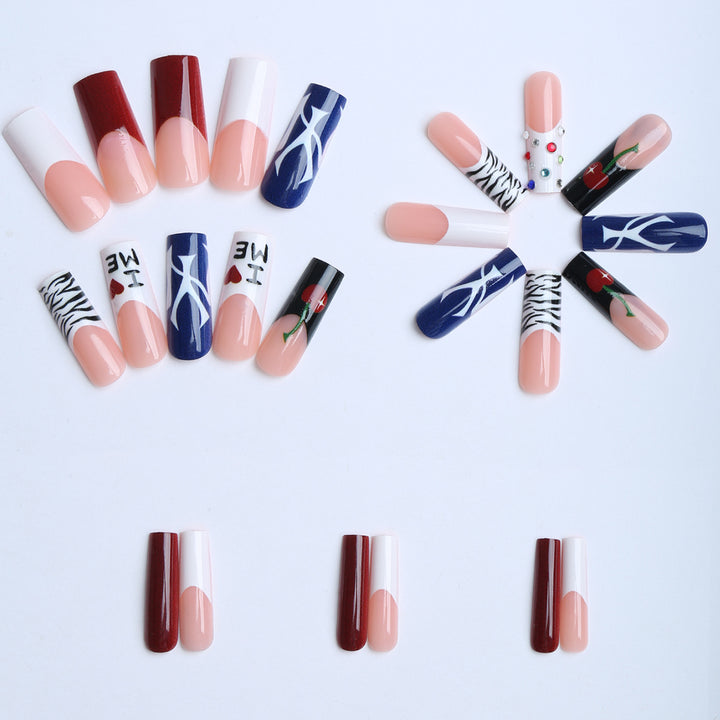 Artificial nails with creative designs Bowlift