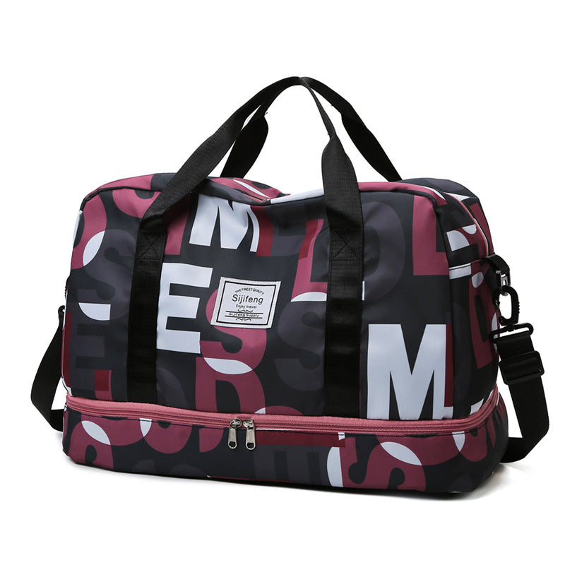 Stylish Sports Travel Duffle Bag with Multiple Compartments Bowlift
