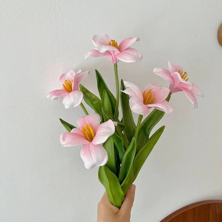 Lifelike Decorative Faux Floral Bouquet