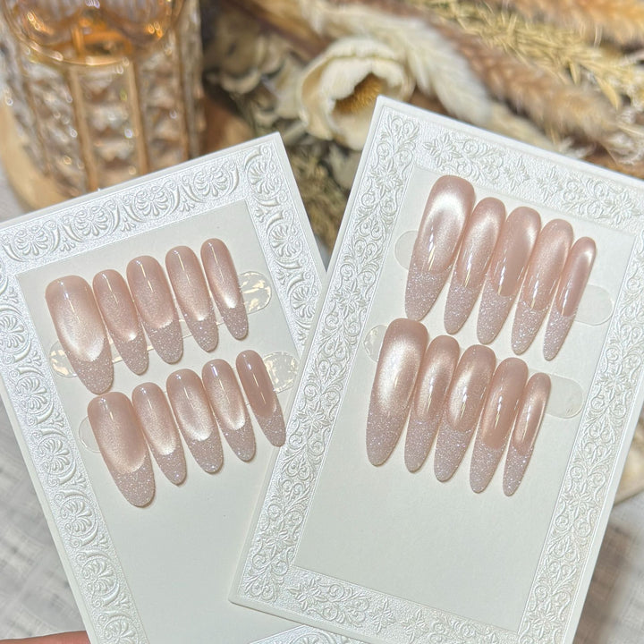 Glossy Press-On Nails Set Bowlift