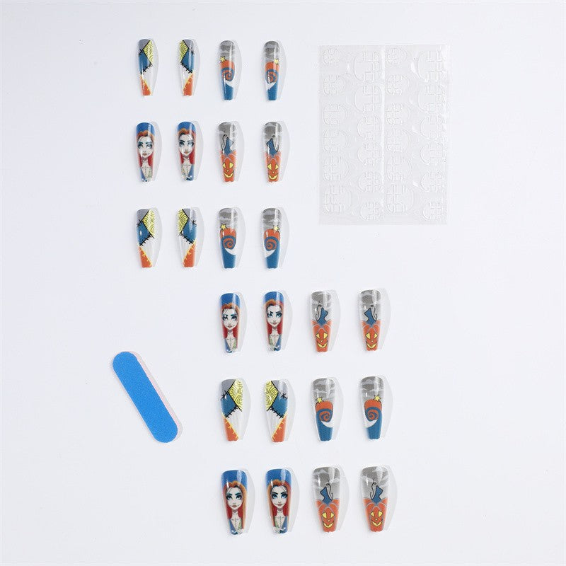 Creative Halloween-themed artificial nails Bowlift