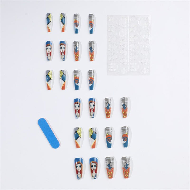 Creative Halloween-themed artificial nails Bowlift