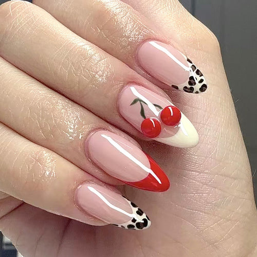 Decorative Stiletto Press-On Nail Art Bowlift